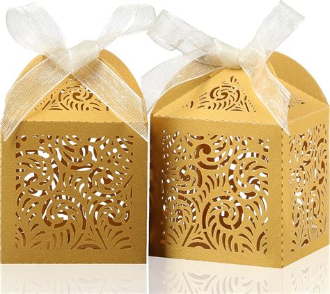 3x3x3 favor boxes metallic copper|COTOPHER 100pcs Wedding Favor Boxes, Paper Gift Boxes .